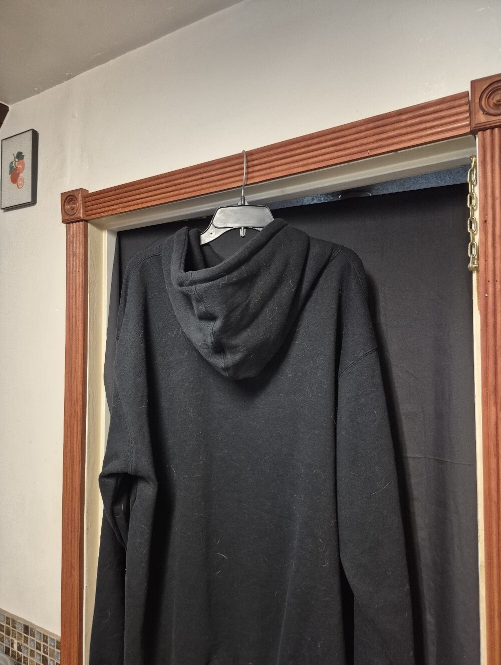 O'Neill Black Pullover Hoodie with Red Logo - Picture 5 of 10